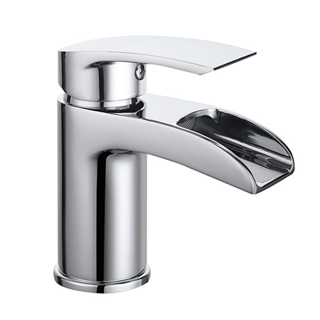 Waterfall Basin Mixer without Waste