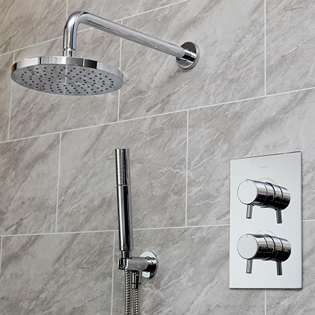 Shower Pack with Fixed Head and Wall Outlet Handset