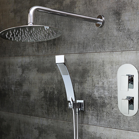 Shower Pack with Fixed Head and Wall Outlet Handset