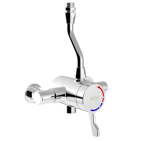 Top Outlet Shower Valve with Lever Handle