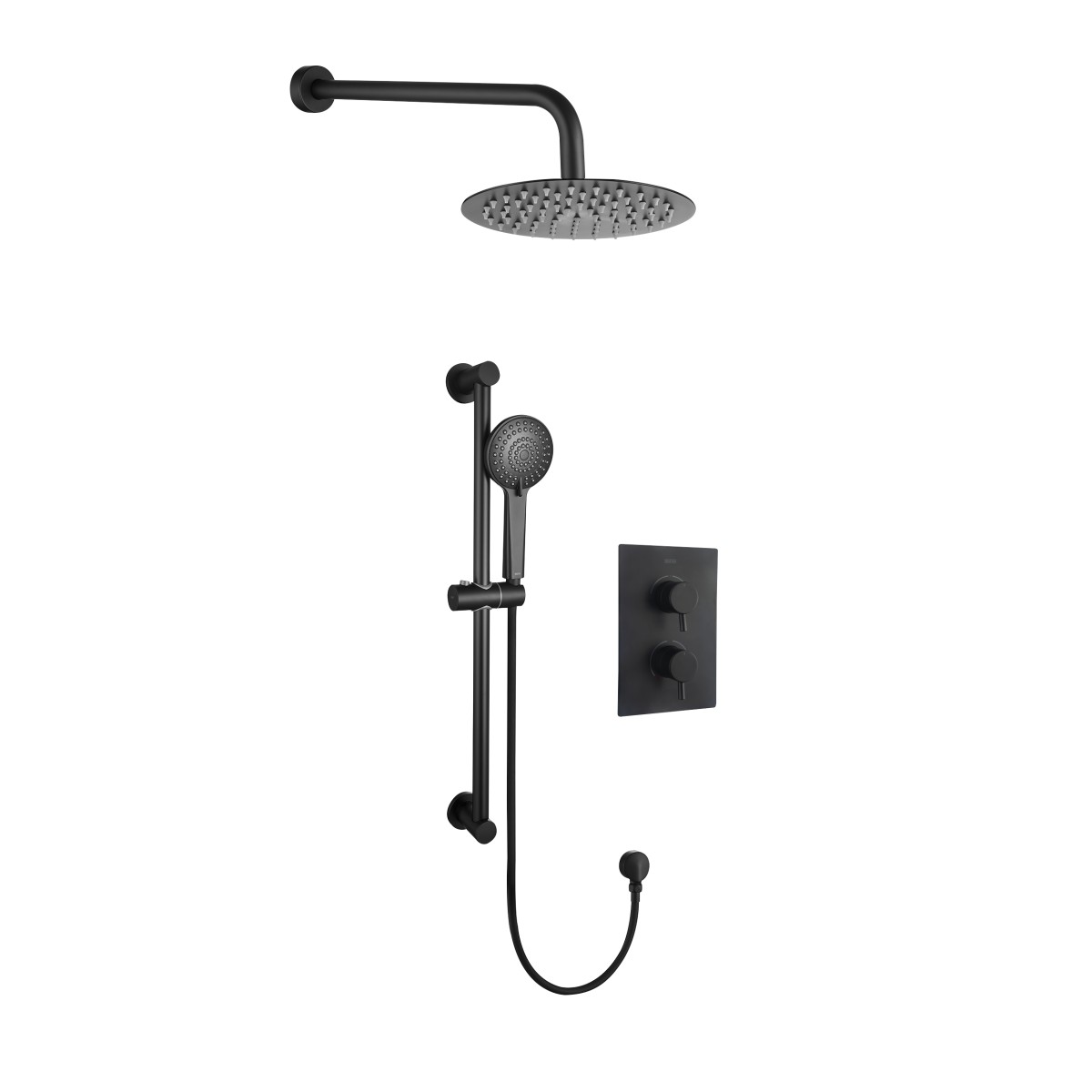 Bristan Prism Einbauleuchte Dusche - 6 Funktionen, Dual Control, Chrom
