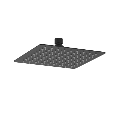Bristan Slim Square Fixed Shower Head - 200mm - Black
