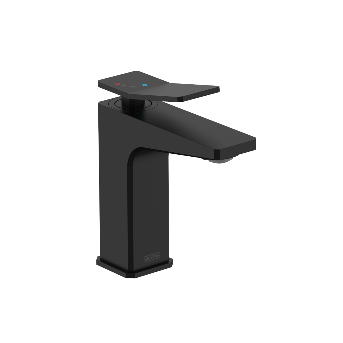 Tangram Eco Start Basin Mixer with Clicker Waste Black | Bathroom