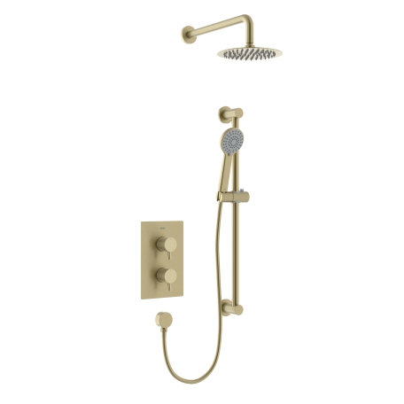 Concealed Dual Control Shower Pack Brushed Brass