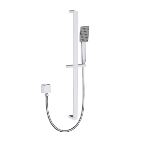 Square Shower Kit with Single Function Handset Chrome
