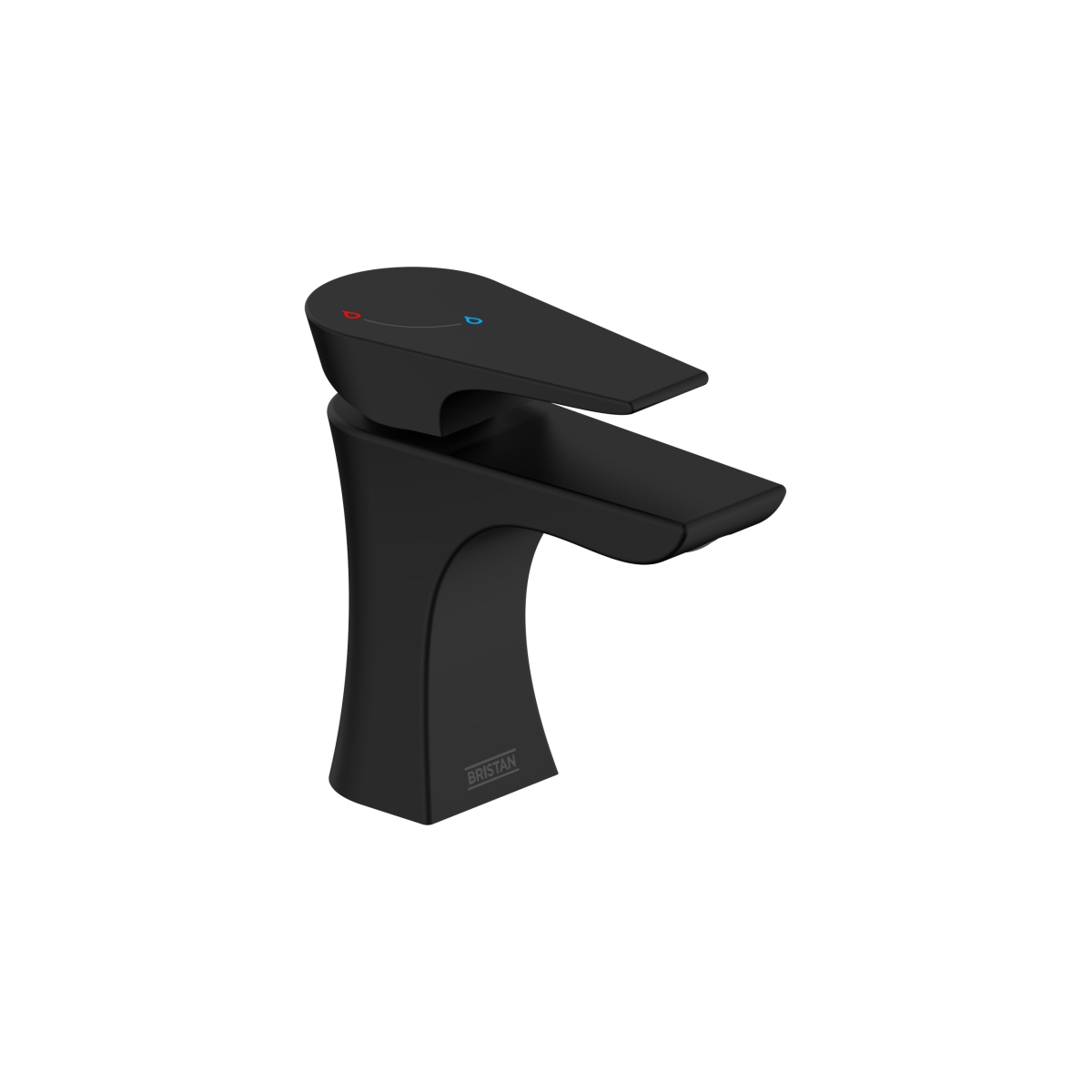 Hourglass Eco Start Basin Mixer Black | Bathroom Taps | Bristan