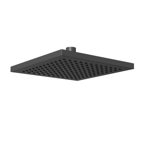 Square ABS Fixed Head - 200mm Black
