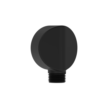 Round Wall Outlet Elbow Black