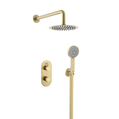 Concealed Thermostatic Dual Control Two Outlet Shower Pack