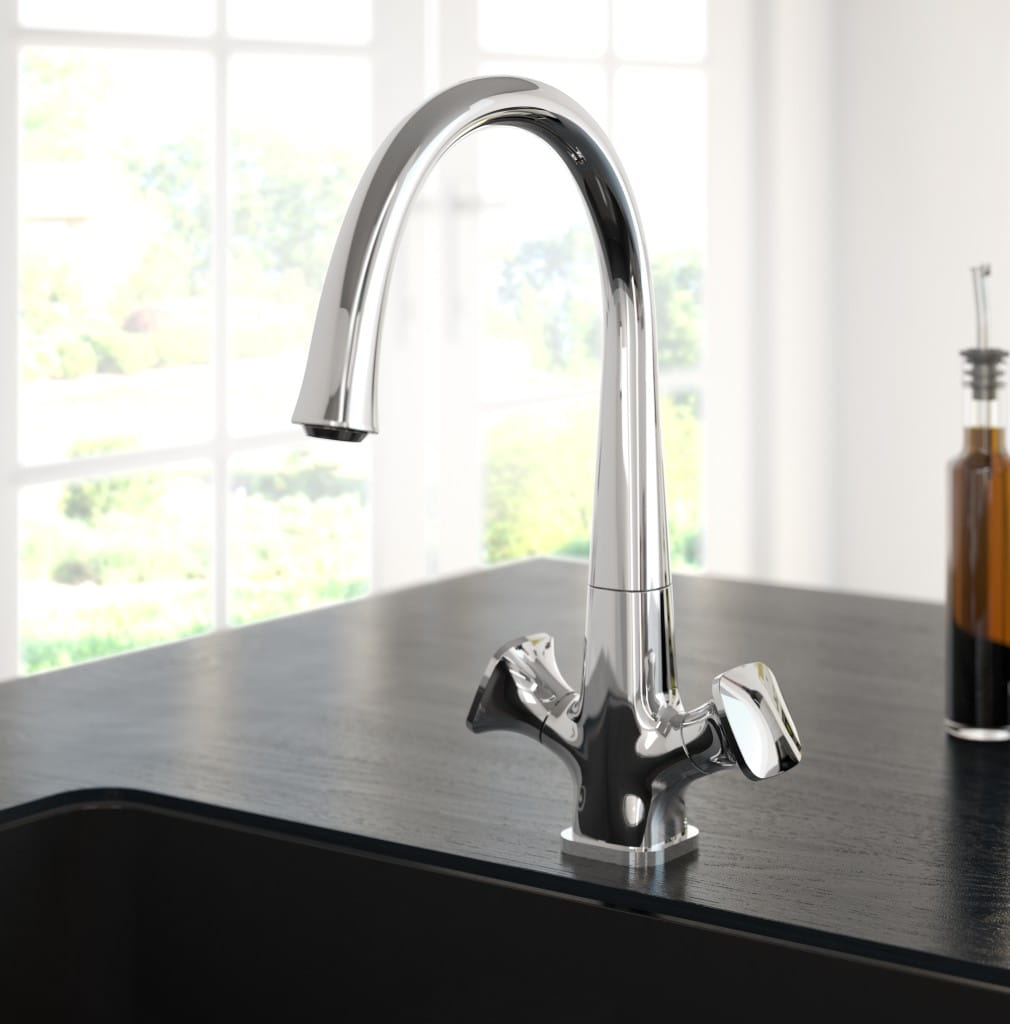 Caramel kitchen mixer tap Bristan