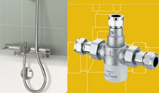 A picture of Bristan Design Utility Bath Shower Mixer and Thermostatic Mixing Valve