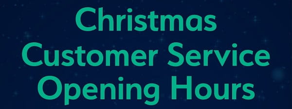 Christmas opening times 2020